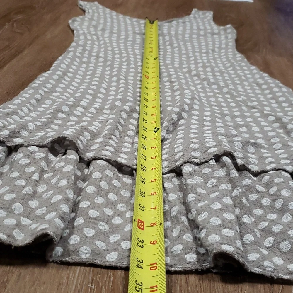 (L) Angela Mara Made in Italy Polka Dot Print Ruffle Midi Slim Fit Vacation - Picture 5 of 9